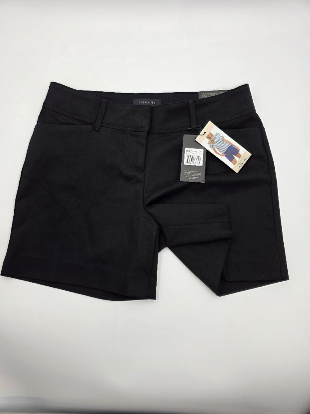 NWT The Limited Black Tailored Stretch Shorts Size 4 Career Business Casual #9